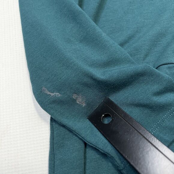 SOFT SURROUNDINGS Green Cettina Button Down Tunic Top Size Small Shirt 2ER28 - Picture 4 of 11